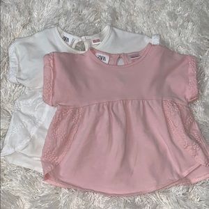 Zara two tee-shirts 6-9 months